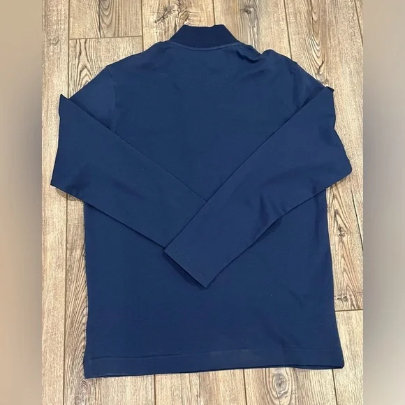 Robert Graham 1/4 Zip Pullover Navy Blue – Size L – 100% Cotton - Picture 2 of 6